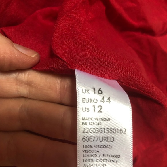 Kate Moss for Topshop Red Flapper Dress US 12 - Picture 5 of 13